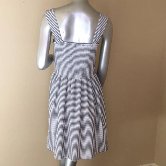 MADEWELL | Texture & Thread Smocked Dress in Stripe - Picture 10 of 16